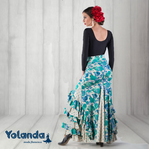 Falda de Baile "Bulerias" - 5000E - Yolanda Moda Flamenca