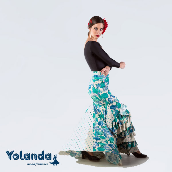 Falda Baile Vuelo y Volantes - Yolanda Moda Flamenca