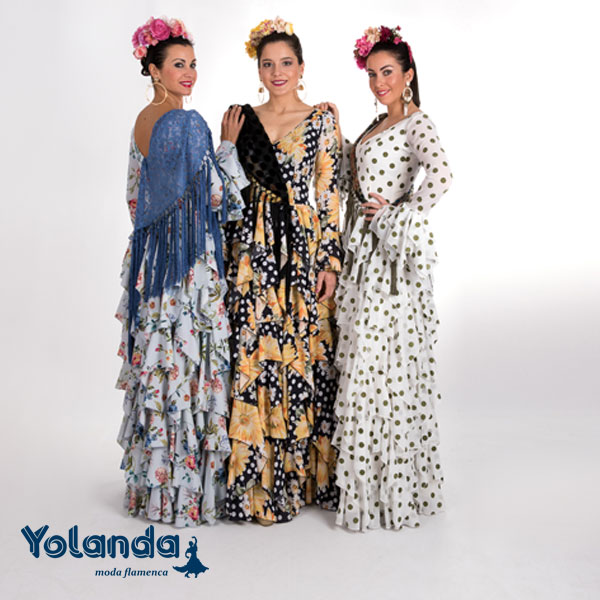 Traje Flamenca Nieves - Yolanda Moda Flamenca