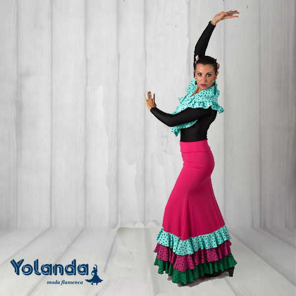 Falda Baile Malagueñas - Yolanda Moda Flamenca