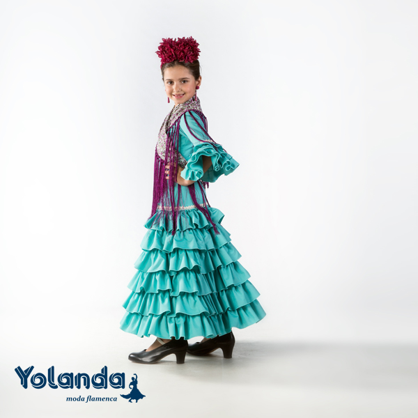 Traje Flamenca Niña Sauce - Yolanda Moda Flamenca